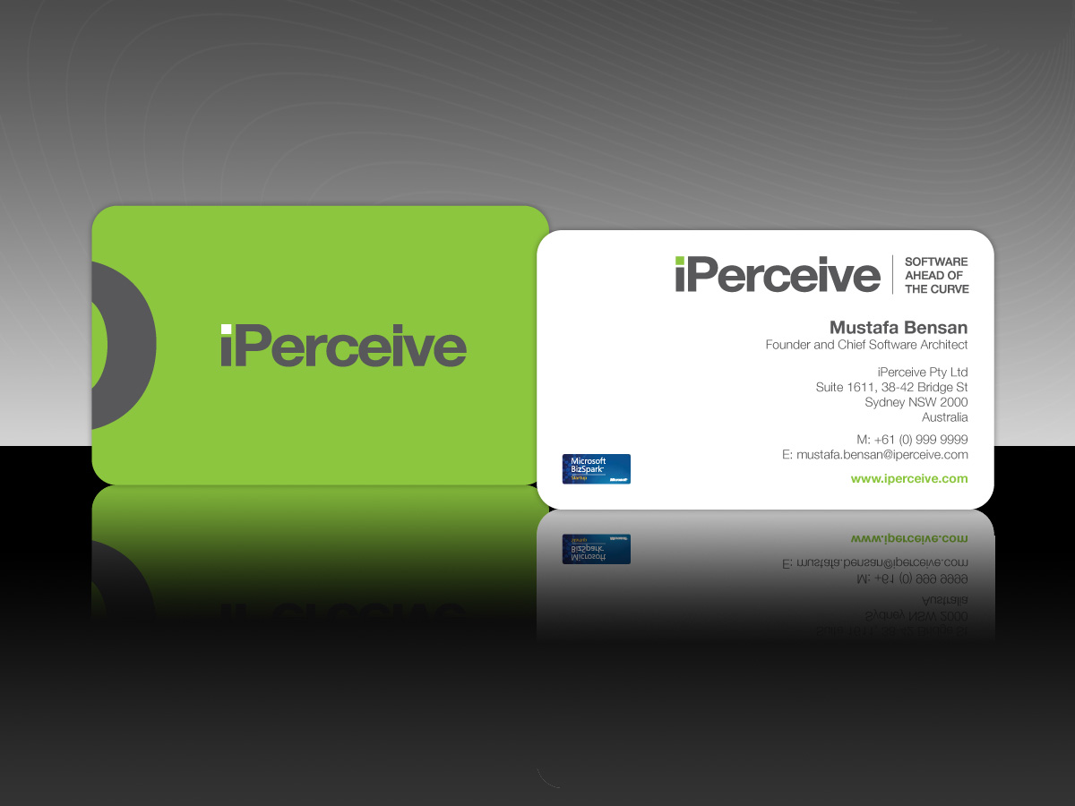 Business Card Design by Vectostyler for iPerceive | Design #195332
