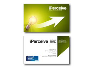 Business Card Design by DDesigns for iPerceive | Design #193814