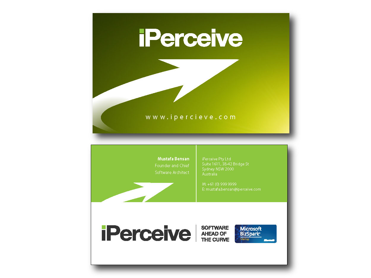 Business Card Design by DDesigns for iPerceive | Design #193816