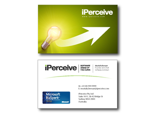 Diseño de Tarjeta de Presentación por DDesigns para iPerceive | Diseño: #195676