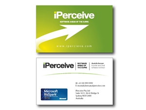 Business Card Design by DDesigns for iPerceive | Design: #195682