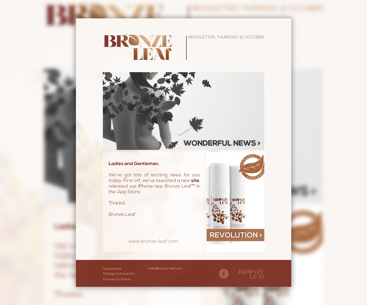 Newsletter-Design von Oleksandr Tovarkov für dieses Projekt | Design #4468960