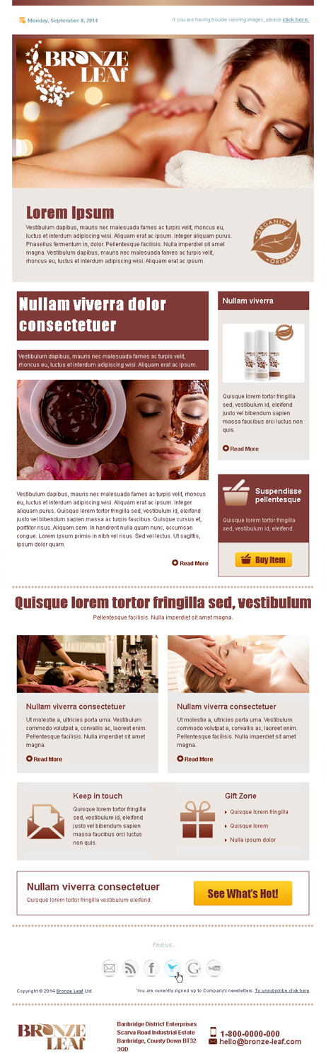 Newsletter Design by Hypergraph® for this project | Design #4476579