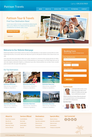 Diseño Wordpress por pb para TRAVEL CENTRAL | Diseño: #1257284