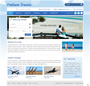 Diseño Wordpress por pb para TRAVEL CENTRAL | Diseño: #1257287