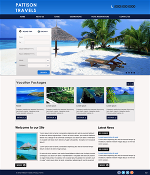 Diseño Wordpress por pb para TRAVEL CENTRAL | Diseño: #1258660