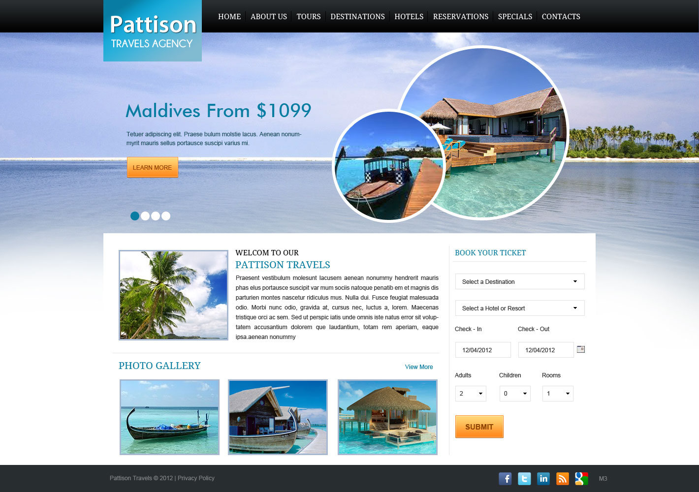Diseño Wordpress por pb para TRAVEL CENTRAL | Diseño #1258662