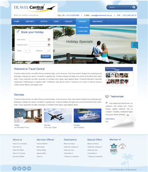Diseño Wordpress por pb para TRAVEL CENTRAL | Diseño: #1263558