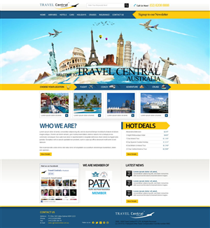 Diseño Wordpress por TechWise para TRAVEL CENTRAL | Diseño: #1278974