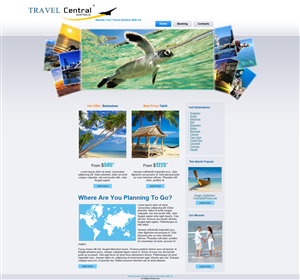 Diseño Wordpress por hjohnson para TRAVEL CENTRAL | Diseño #1296211