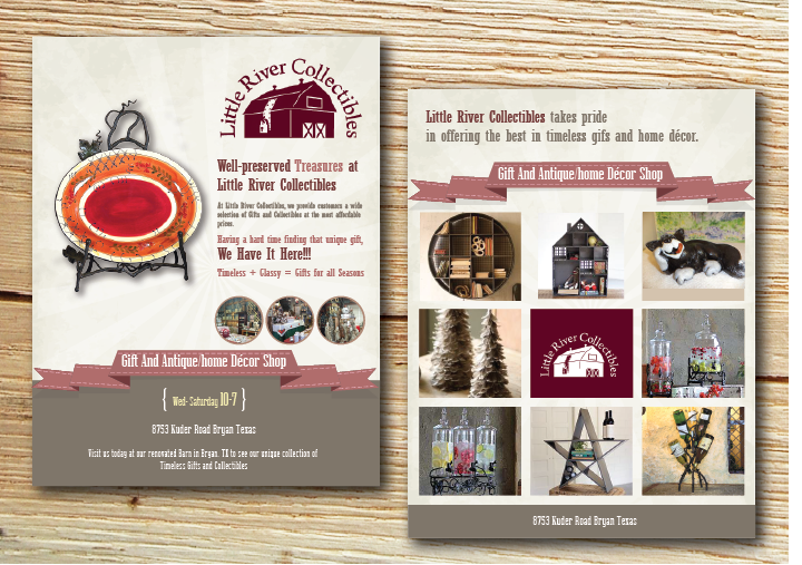 Postcard Design by alex989 for Little River Collectibles | Design #4420547