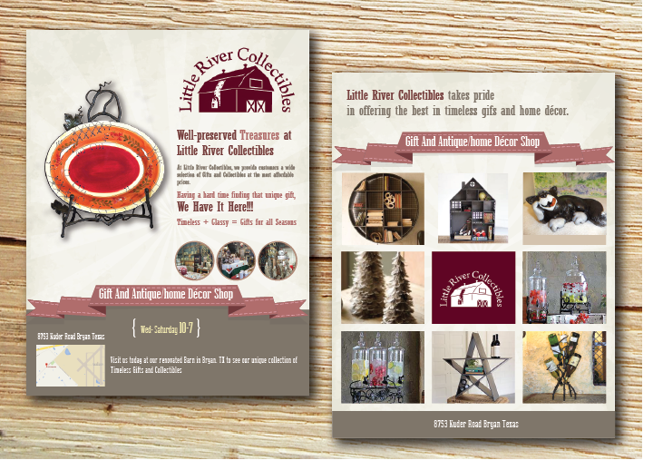 Postcard Design by alex989 for Little River Collectibles | Design #4420759