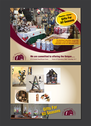 Postcard Design by meet007 for Little River Collectibles | Design: #4418618