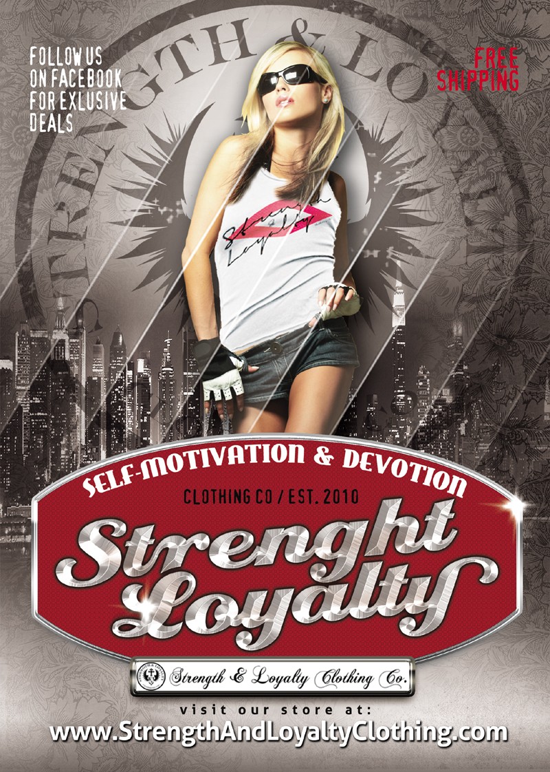 Flyer-Design von Andreev für Strength & Loyalty Clothing | Design #1261981