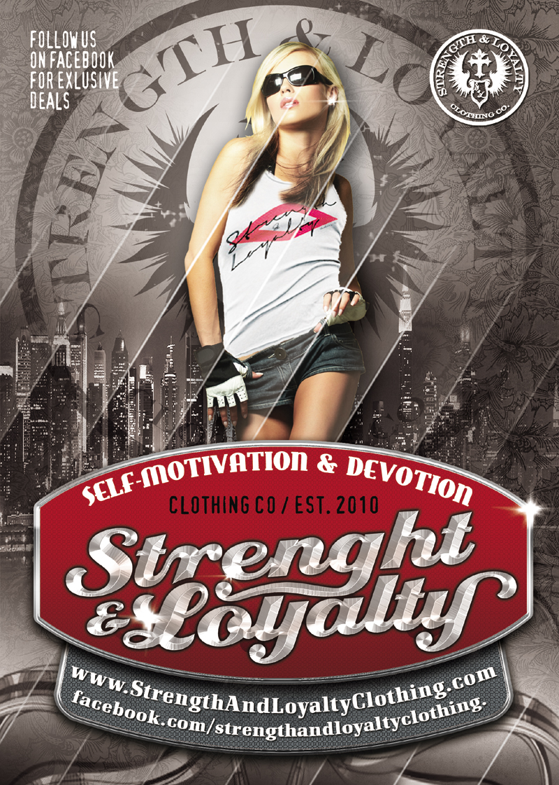 Flyer-Design von Andreev für Strength & Loyalty Clothing | Design #1271659