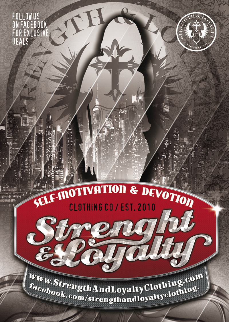 Flyer-Design von Andreev für Strength & Loyalty Clothing | Design #1274262