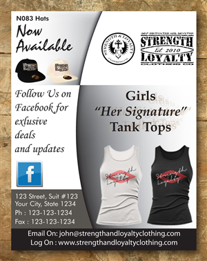 Flyer Design by Sbss for Strength & Loyalty Clothing | Design: #1262653