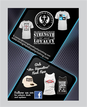Flyer Design by Sbss for Strength & Loyalty Clothing | Design: #1268194