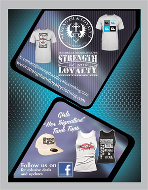Flyer Design by Sbss for Strength & Loyalty Clothing | Design: #1268195
