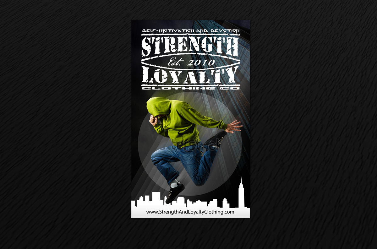 Flyer-Design von Svetlin Angelov für Strength & Loyalty Clothing | Design #1260002