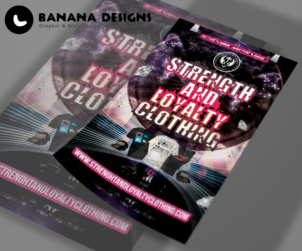 Flyer-Design von Banana Designs für Strength & Loyalty Clothing | Design #1271129