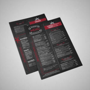 Menu Design by emdeegraphics for The Anchor Coffee Bar & Grill | Design: #11172664