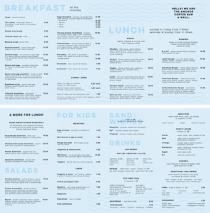Menu Design by Anna