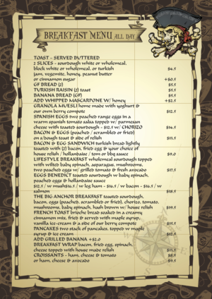 Menu Design by Maestroto