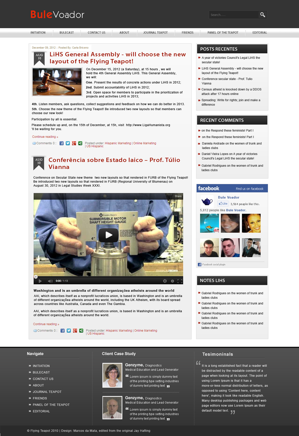 Web Design by webxvision for Bule Voador | Design #1282476