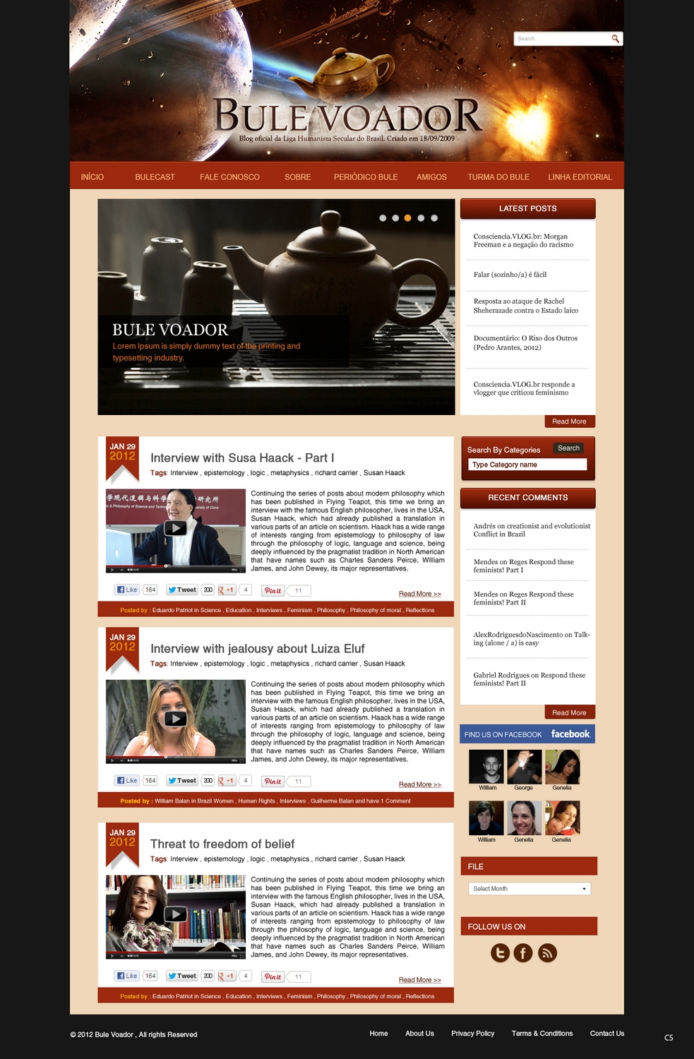 Web Design by pb for Bule Voador | Design: #1263513