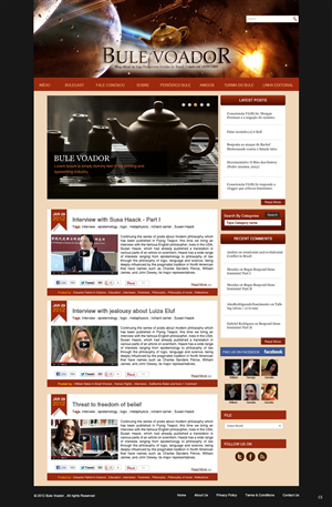 Web Design by pb for Bule Voador | Design: #1263513