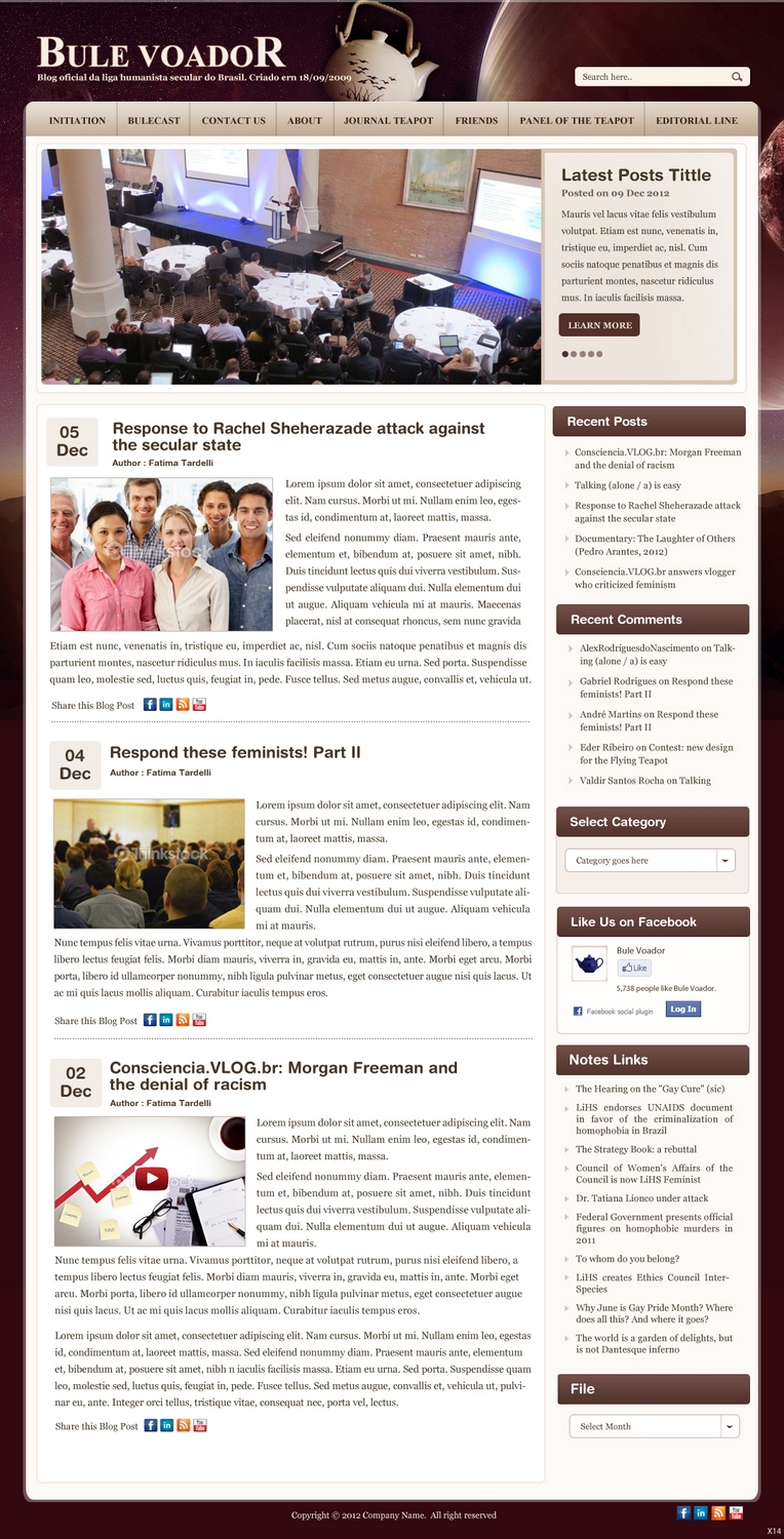 Web Design by pb for Bule Voador | Design #1263518