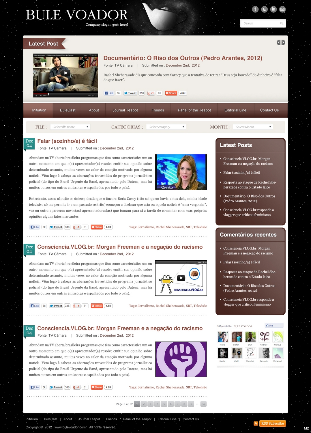 Web Design by pb for Bule Voador | Design #1263519