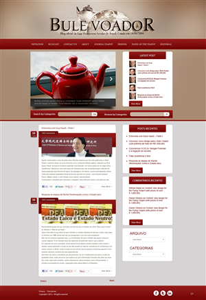 Web Design by pb for Bule Voador | Design: #1266273