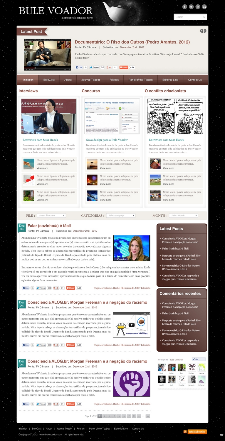 Web-Design von pb für Bule Voador | Design #1266285