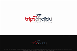 tripsonclick.com tagline is ( travel just a click away) | Logo Design by Senseless
