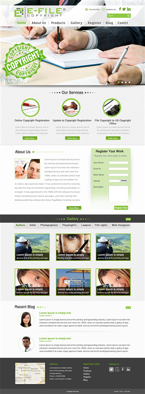 Web Design by Wings on web for Bedrock Online Enterprises, LLC DBA e-File Copyright | Design: #4489963