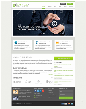Web Design by pb for Bedrock Online Enterprises, LLC DBA e-File Copyright | Design: #4450729