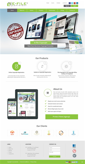 Web Design by pb for Bedrock Online Enterprises, LLC DBA e-File Copyright | Design: #4450732