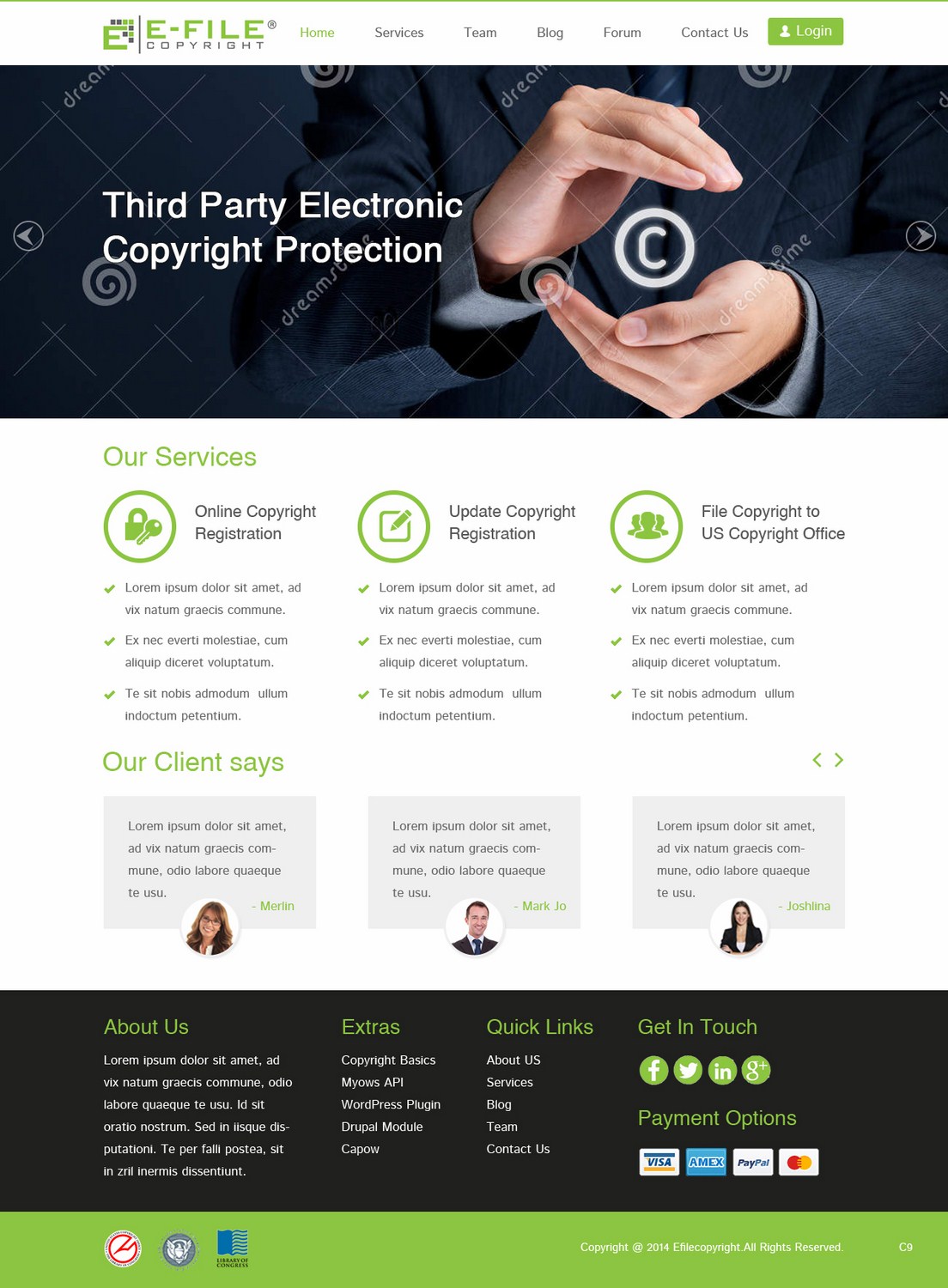 Web Design by pb for Bedrock Online Enterprises, LLC DBA e-File Copyright | Design #4450739