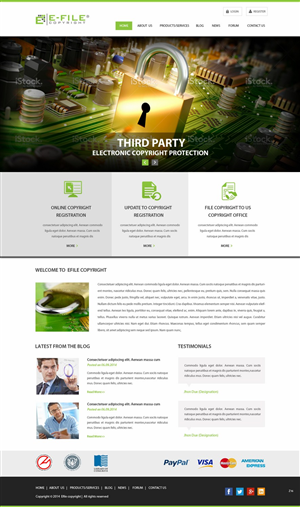 Web Design by pb for Bedrock Online Enterprises, LLC DBA e-File Copyright | Design: #4450741