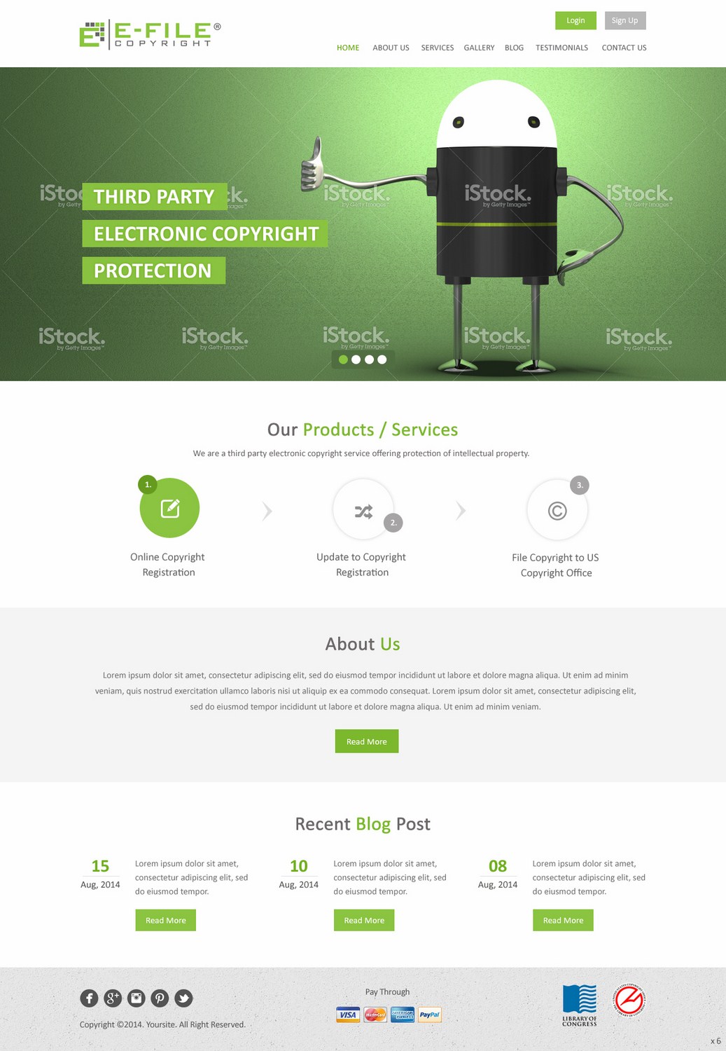 Web Design by pb for Bedrock Online Enterprises, LLC DBA e-File Copyright | Design #4450746