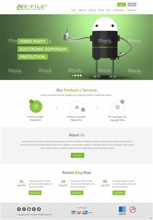 Web Design by pb for Bedrock Online Enterprises, LLC DBA e-File Copyright | Design: #4450746