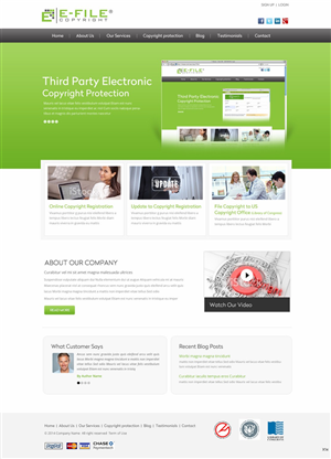 Web Design by pb for Bedrock Online Enterprises, LLC DBA e-File Copyright | Design: #4450750