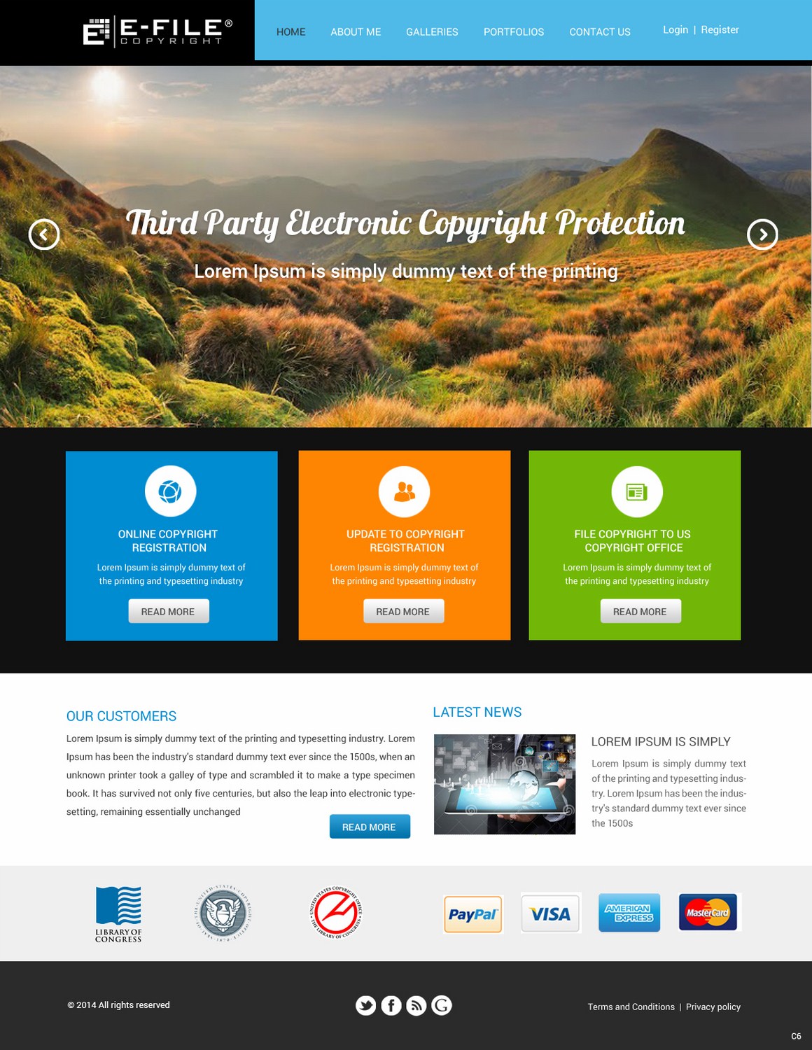 Web Design by pb for Bedrock Online Enterprises, LLC DBA e-File Copyright | Design #4450752