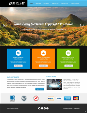 Web Design by pb for Bedrock Online Enterprises, LLC DBA e-File Copyright | Design: #4450752