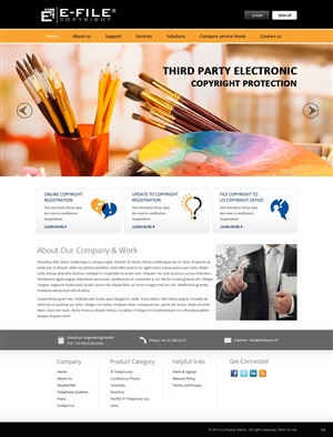 Web Design by pb for Bedrock Online Enterprises, LLC DBA e-File Copyright | Design: #4450756