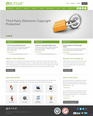 Web Design by pb for Bedrock Online Enterprises, LLC DBA e-File Copyright | Design: #4457753