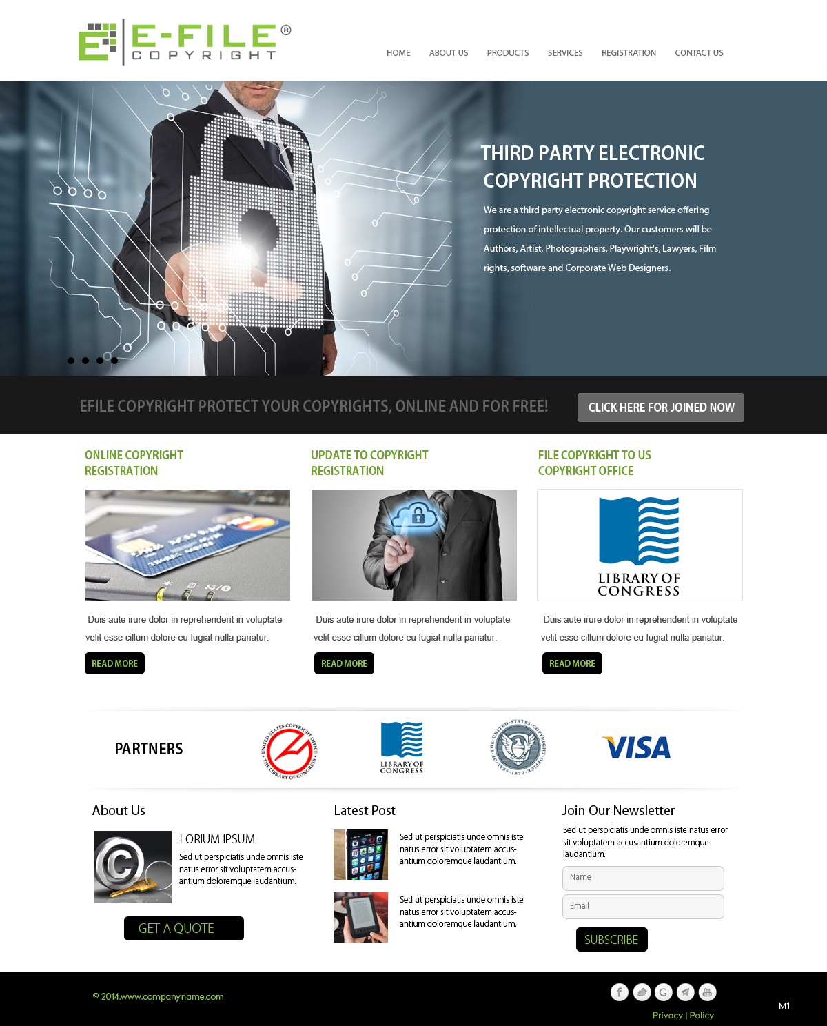 Web Design by pb for Bedrock Online Enterprises, LLC DBA e-File Copyright | Design #4457754