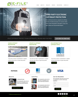 Web Design by pb for Bedrock Online Enterprises, LLC DBA e-File Copyright | Design: #4457754